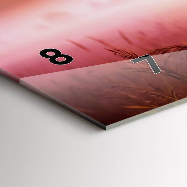 Zegar ścienny poziomy Mglisty poranek