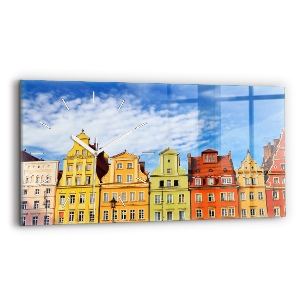 Zegar ścienny poziomy Wrocław - Stare miasto