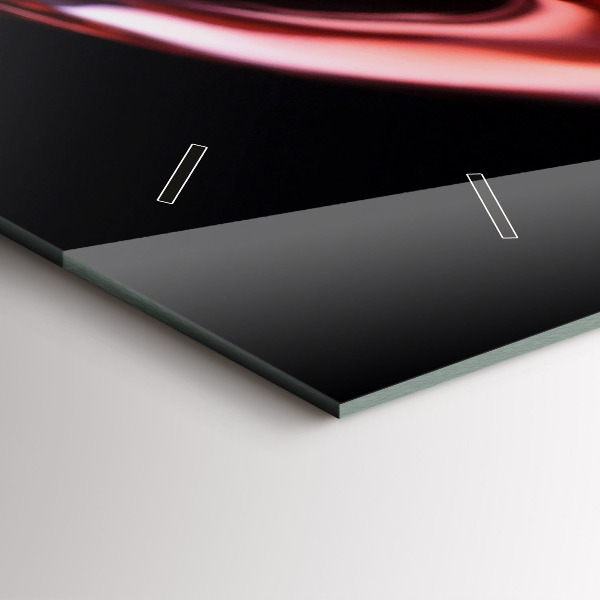 Zegar ścienny poziomy Lampka wina