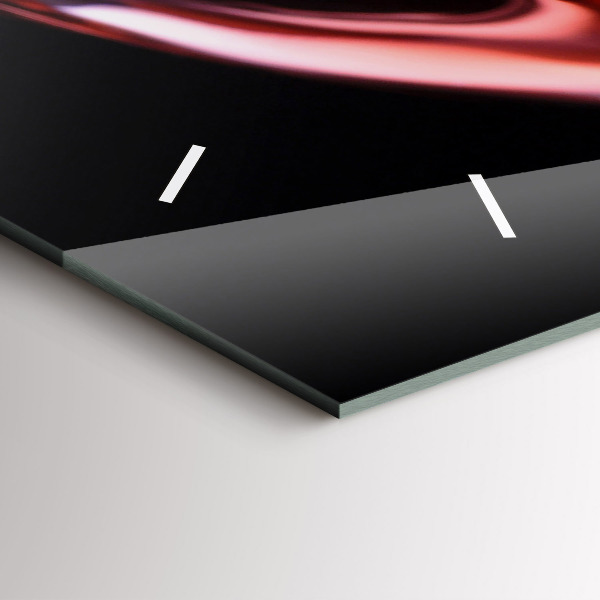 Zegar ścienny poziomy Lampka wina