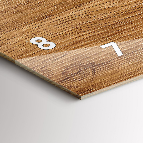 Zegar ścienny poziomy Jasne drewno