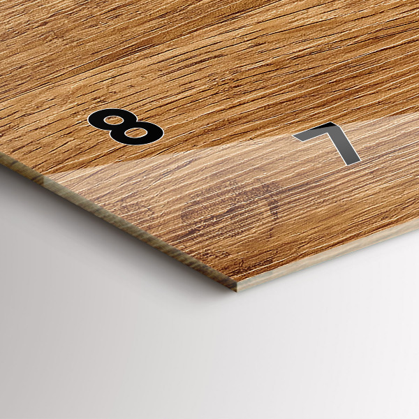 Zegar ścienny poziomy Jasne drewno