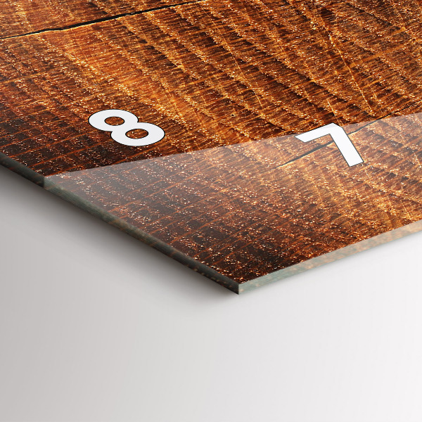 Zegar ścienny poziomy Stary pień drzewa