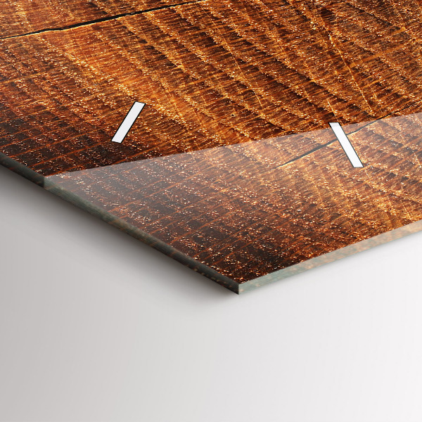 Zegar ścienny poziomy Stary pień drzewa