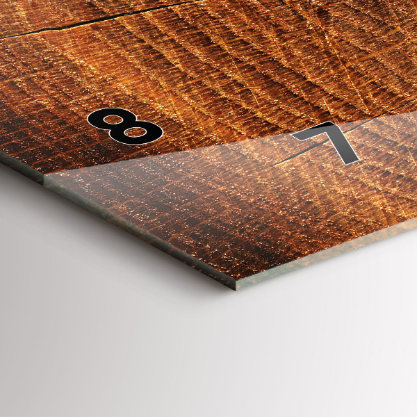 Zegar ścienny poziomy Stary pień drzewa