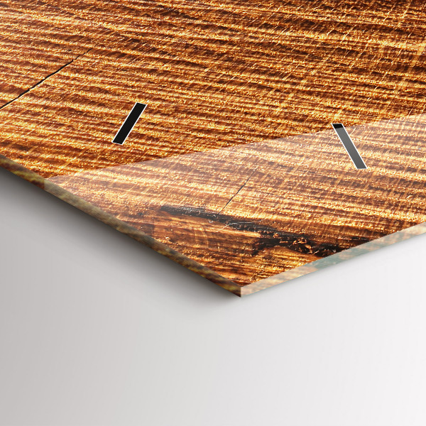 Zegar ścienny poziomy Dekoracyjne drewno