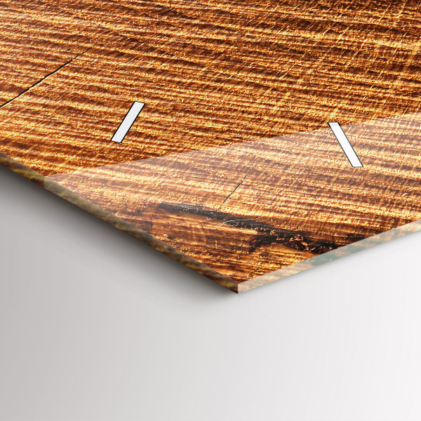 Zegar ścienny poziomy Dekoracyjne drewno