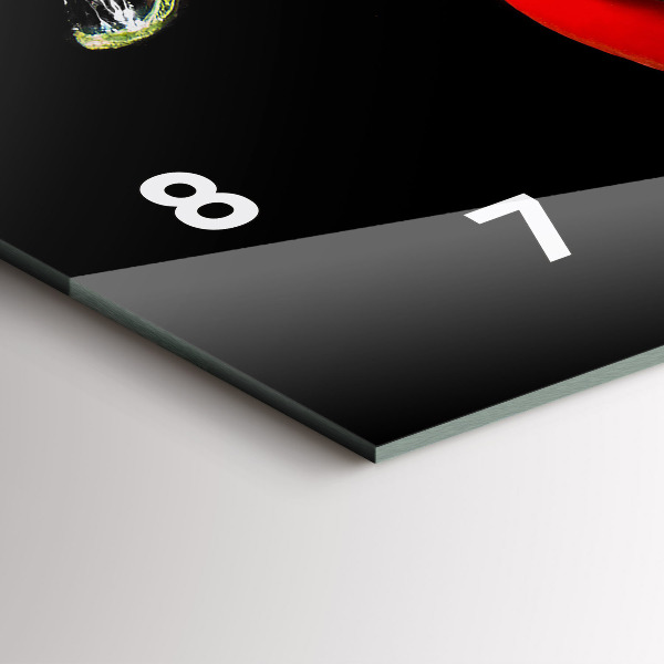 Zegar ścienny poziomy Papryczki w wodzie