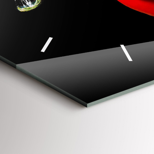 Zegar ścienny poziomy Papryczki w wodzie