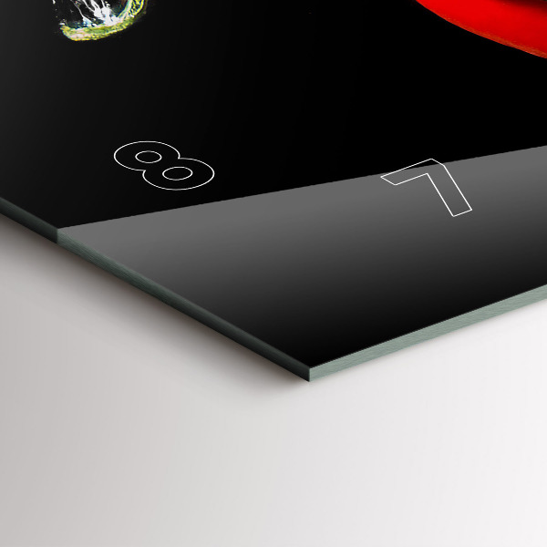 Zegar ścienny poziomy Papryczki w wodzie