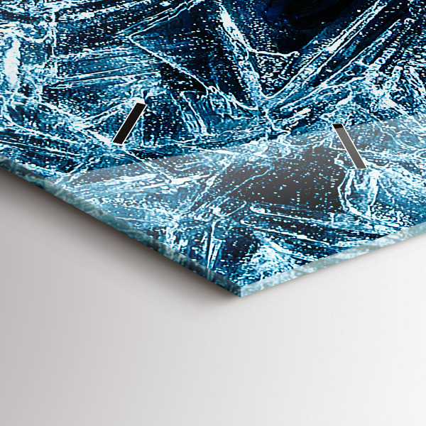 Zegar ścienny poziomy Zamarznięta ściana