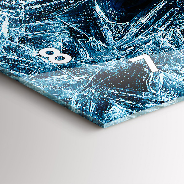 Zegar ścienny poziomy Zamarznięta ściana