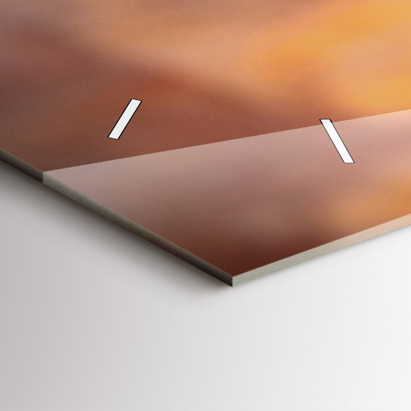 Zegar szklany poziomy Kieliszek wina