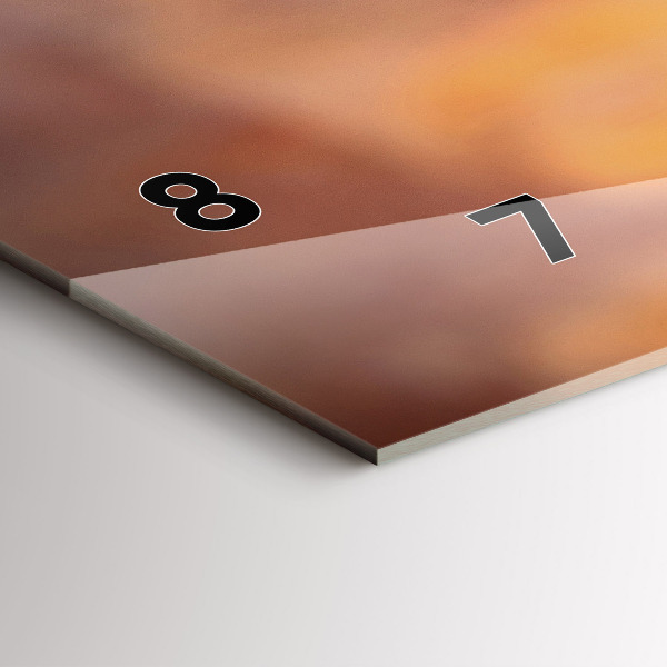 Zegar szklany poziomy Kieliszek wina