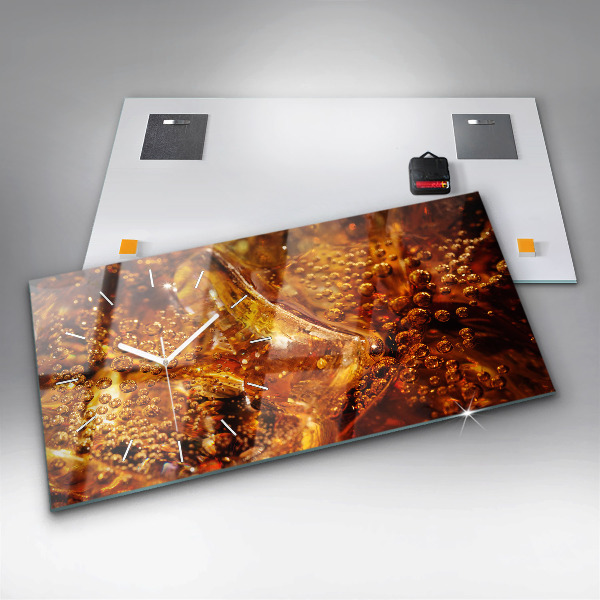 Zegar szklany poziomy Zbliżenie napoju