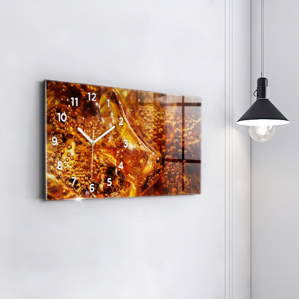 Zegar szklany poziomy Zbliżenie napoju