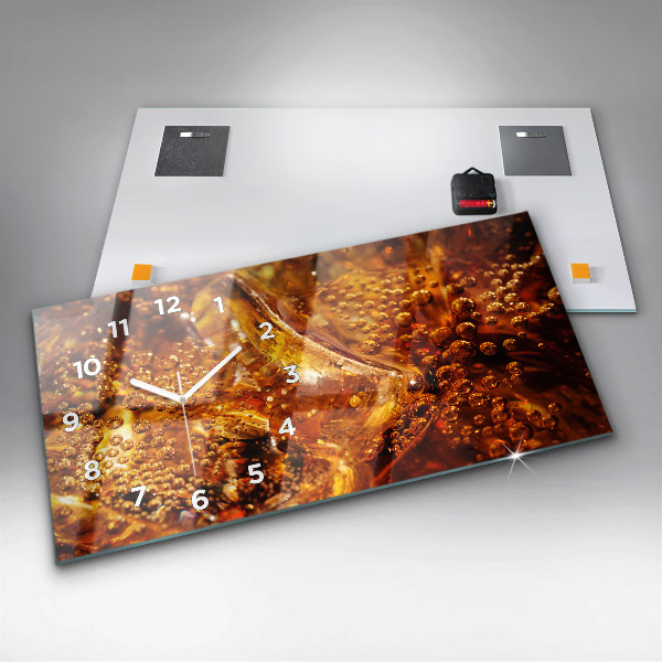 Zegar szklany poziomy Zbliżenie napoju