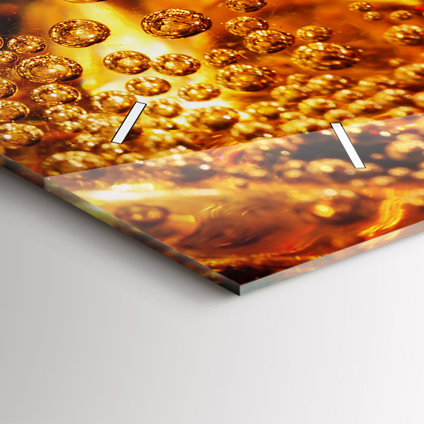 Zegar szklany poziomy Zbliżenie napoju