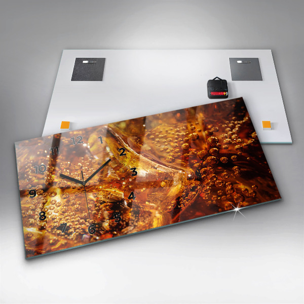 Zegar szklany poziomy Zbliżenie napoju