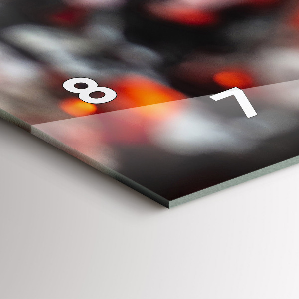 Zegar szklany poziomy Ruszt