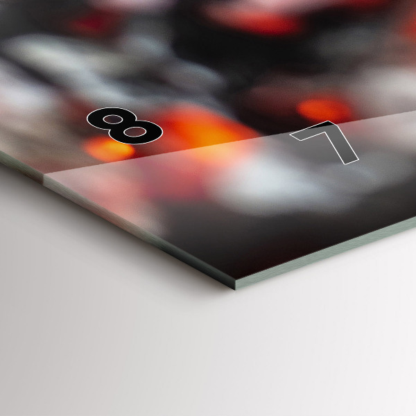 Zegar szklany poziomy Ruszt