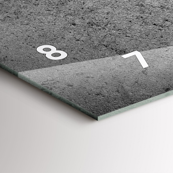 Zegar szklany poziomy Industrialna ściana