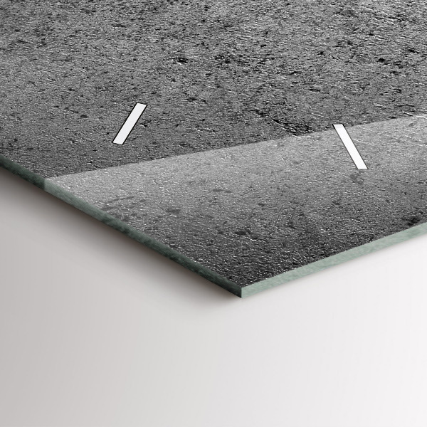 Zegar szklany poziomy Industrialna ściana