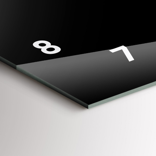 Zegar szklany poziomy Cytryny