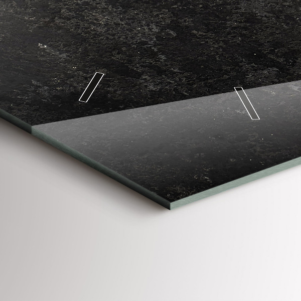 Zegar szklany poziomy Serce z papryczek