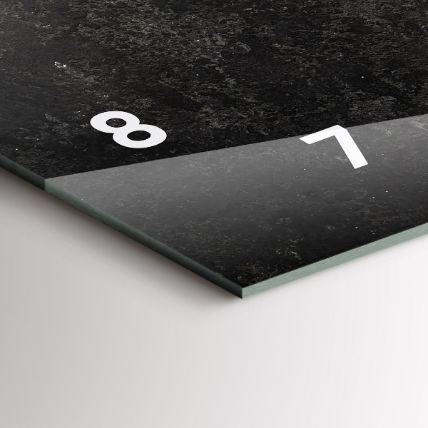 Zegar szklany poziomy Serce z papryczek