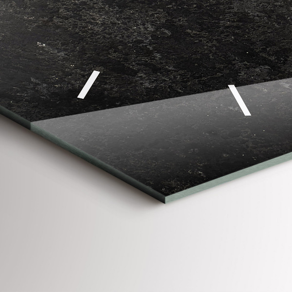 Zegar szklany poziomy Serce z papryczek