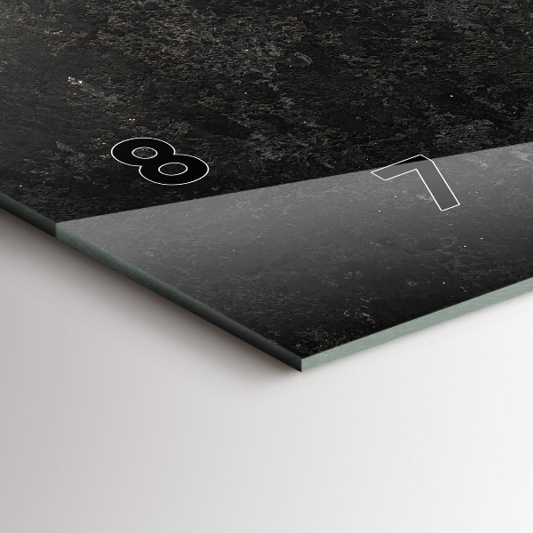 Zegar szklany poziomy Serce z papryczek