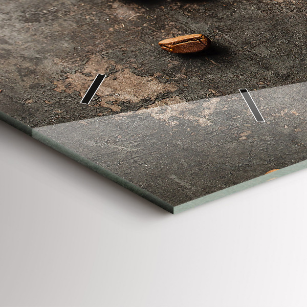 Zegar szklany poziomy Worek ziaren kawy