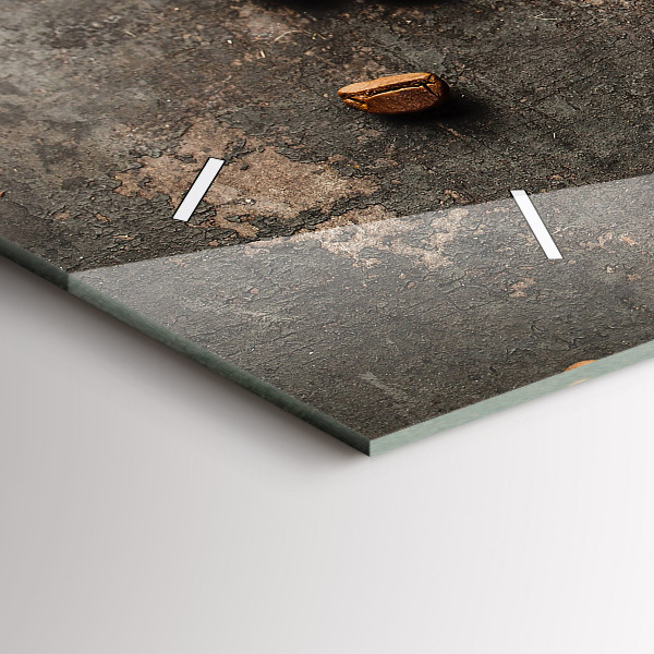 Zegar szklany poziomy Worek ziaren kawy