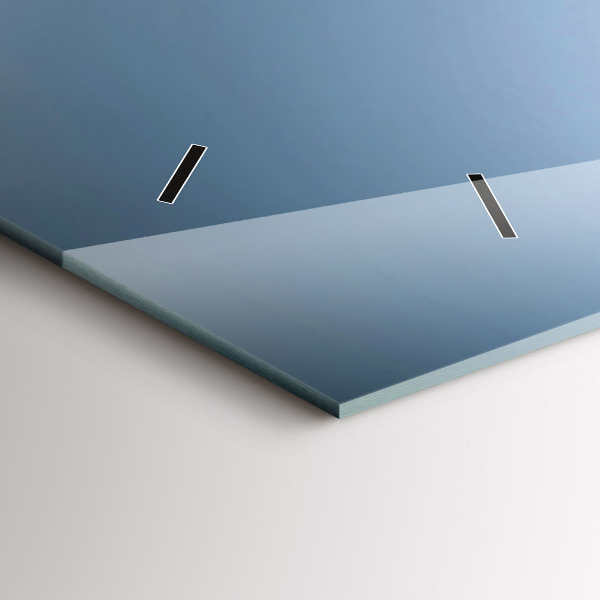 Zegar szklany poziomy Lampka wina