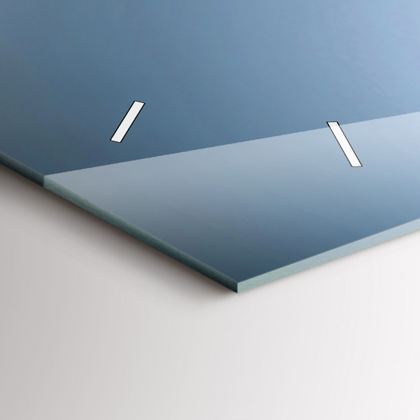 Zegar szklany poziomy Lampka wina