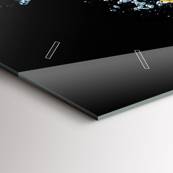 Zegar szklany poziomy Ananas