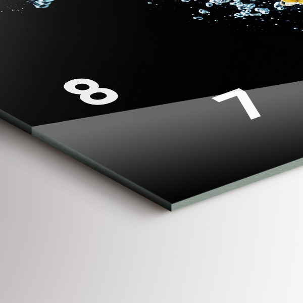 Zegar szklany poziomy Ananas