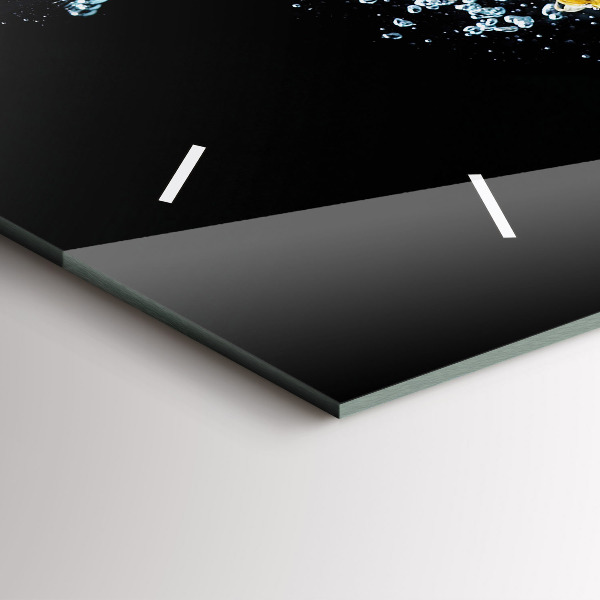 Zegar szklany poziomy Ananas