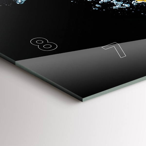 Zegar szklany poziomy Ananas