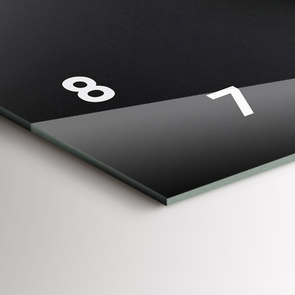 Zegar szklany poziomy Filiżanka kawy