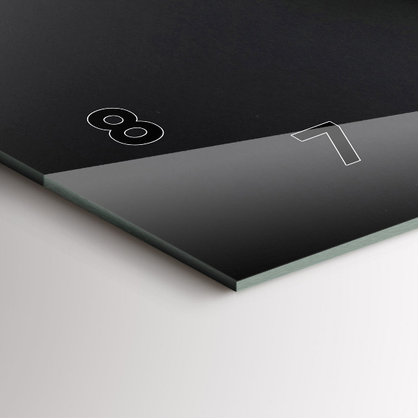 Zegar szklany poziomy Filiżanka kawy