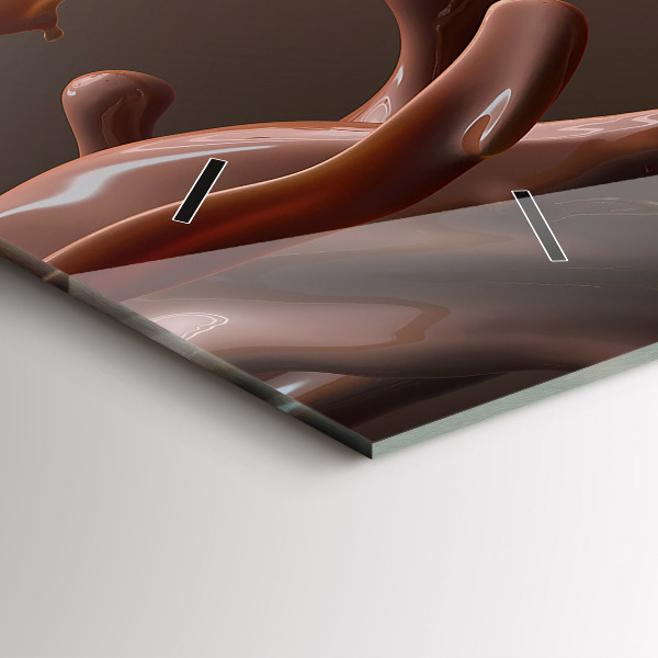 Zegar szklany poziomy Kakao