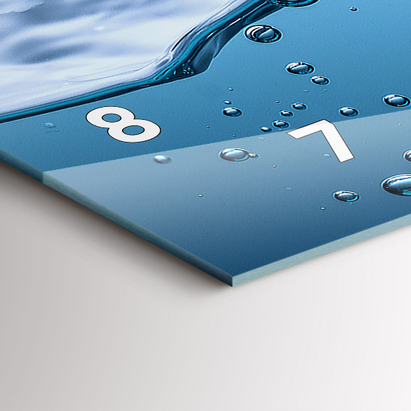 Zegar poziomy Zbliżenie wody