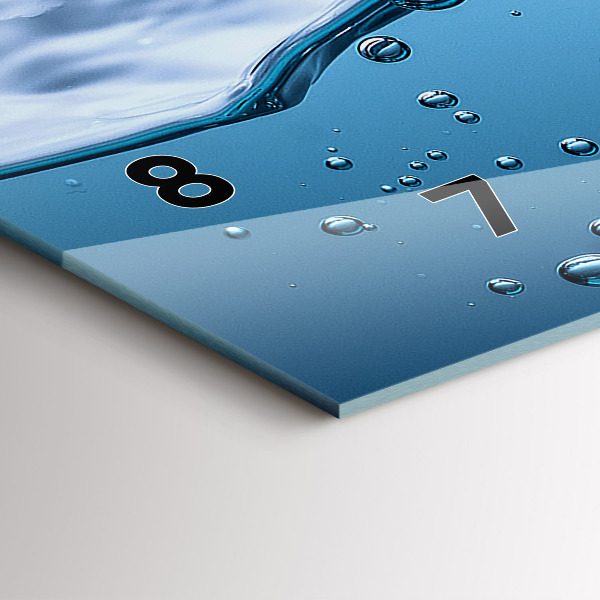 Zegar poziomy Zbliżenie wody