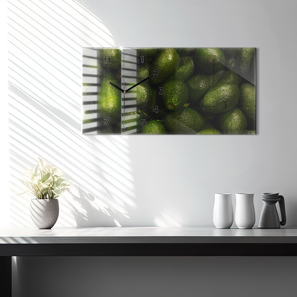 Zegar poziomy Awokado
