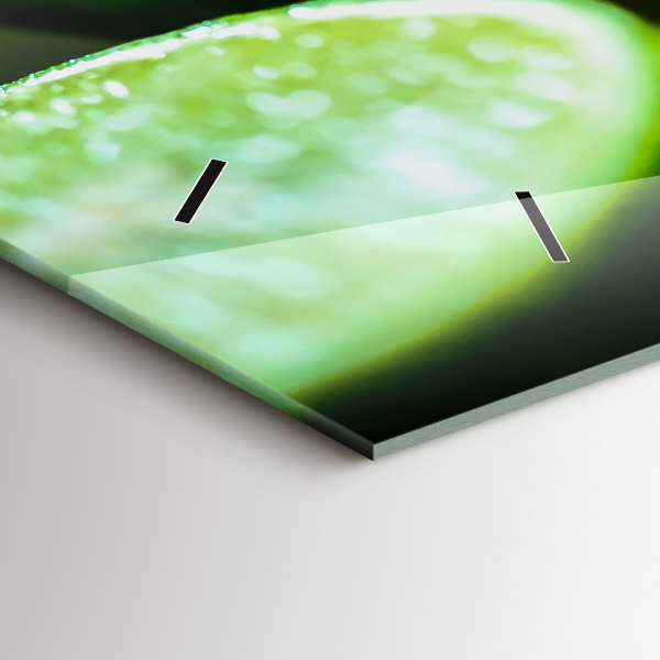 Zegar poziomy Kawałki limonek