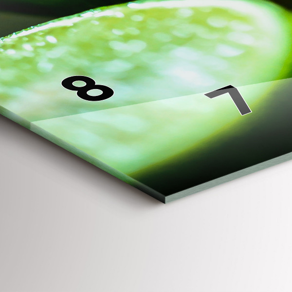 Zegar poziomy Kawałki limonek