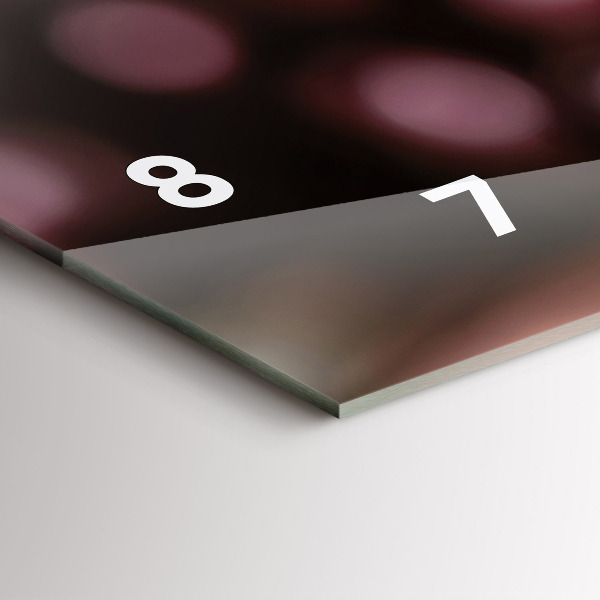 Zegar poziomy Kieliszek czerwonego wina