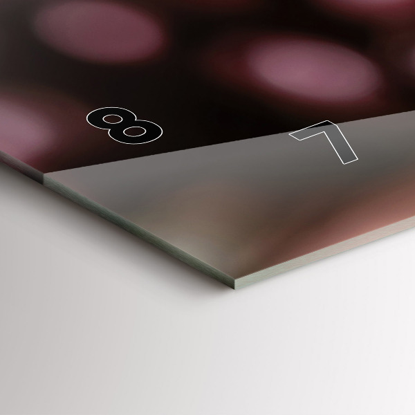 Zegar poziomy Kieliszek czerwonego wina